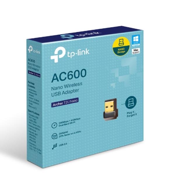ADATTATORE USB WiFi TP-LINK AC600 ARCHER T2U NANO